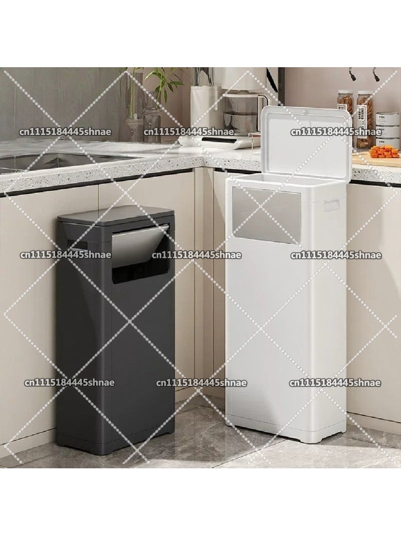 Commercial Kitchen Garbage Can - Touchless Motion Sensor Trash Can Dual