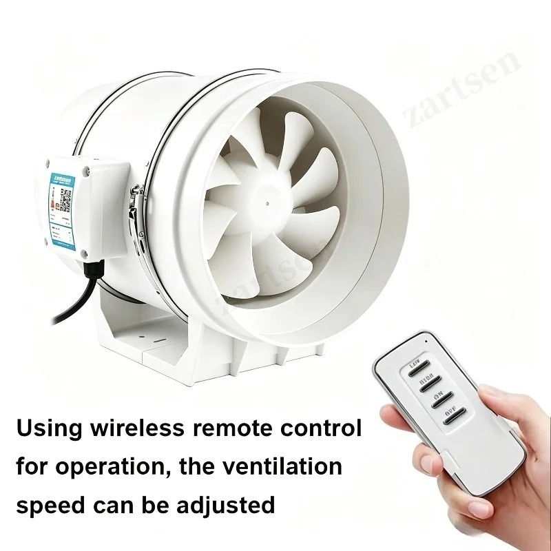 Commercial Kitchen Exhaust - 4Inch Two Speed Remote Control Exhaust