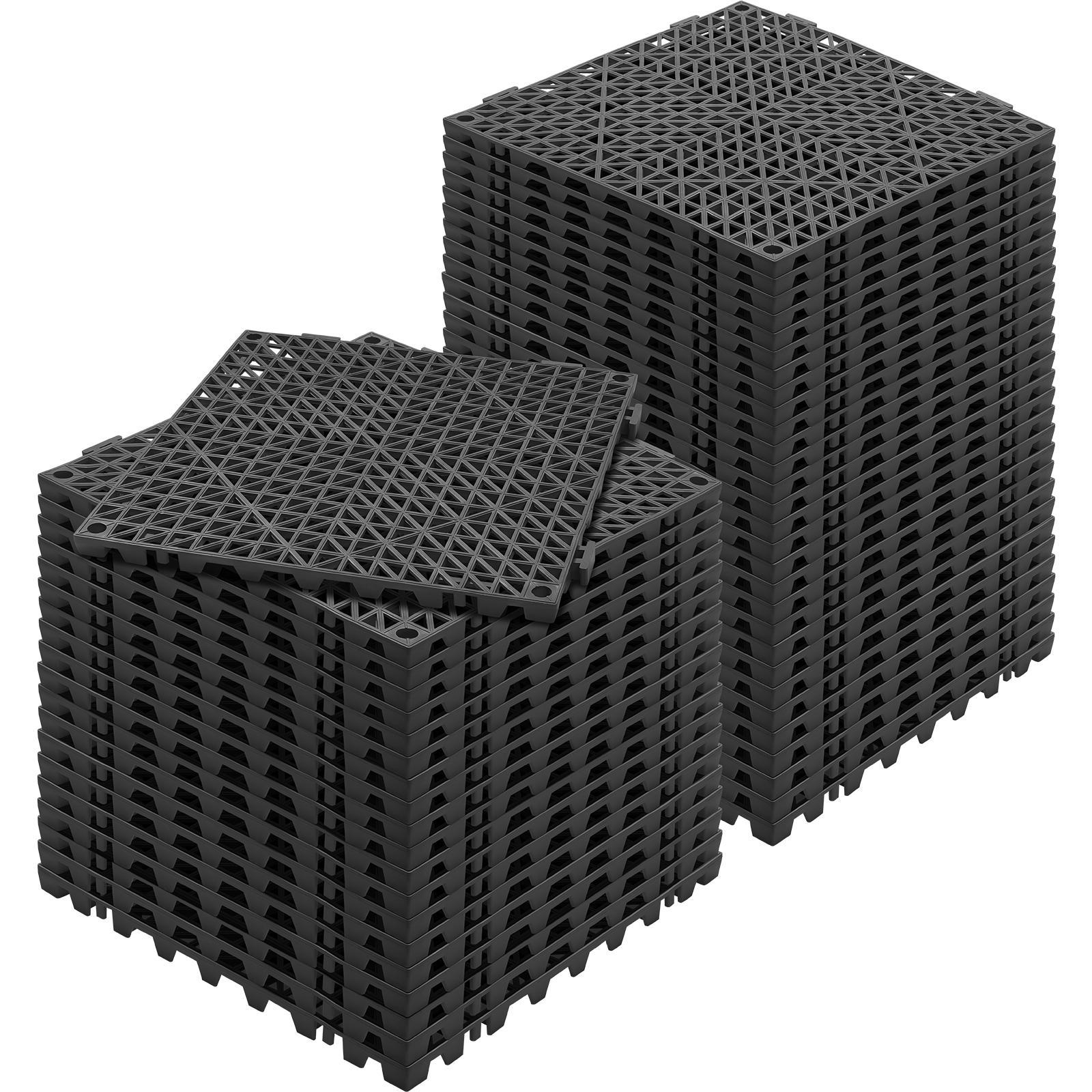 Commercial Kitchen Tile Flooring - 50PCS 12x12 Inch Soft PVC Interlocking