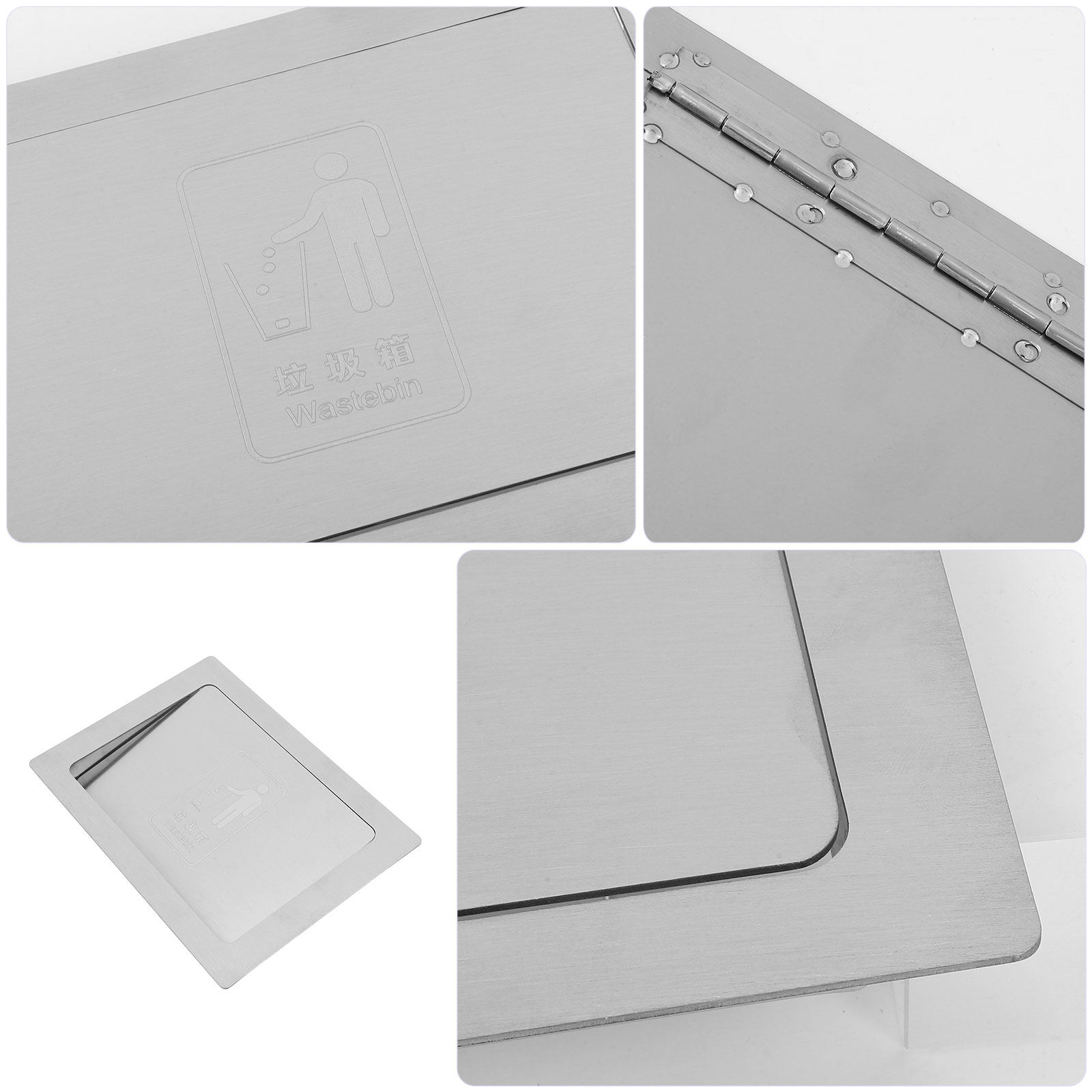 Recessed Garbage Lid Stainless - Commercial Kitchen Garbage Can 评论和价格