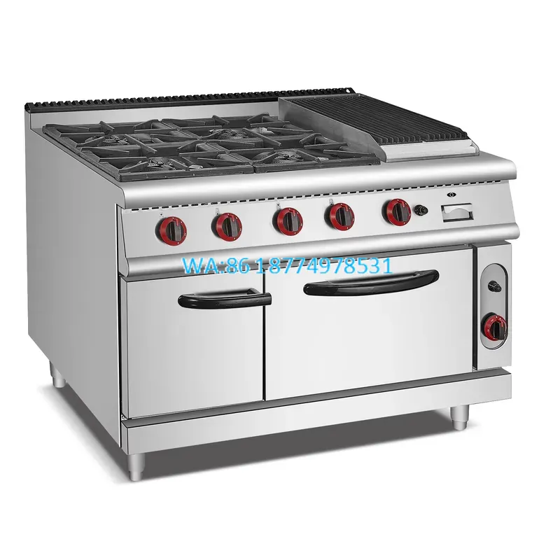 Wmwmnu Commercial 4 Burner Gas - Range Commercial Kitchen 评论和价格