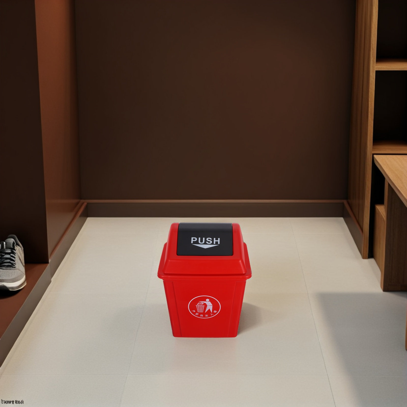 Lid Trash Can 10L Plastic Kitc - Commercial Kitchen Garbage Can 评论和价格