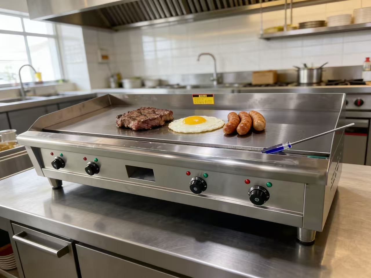 Adjustable Temp Control Commer - Electric Griddle Flat Top 评论和价格