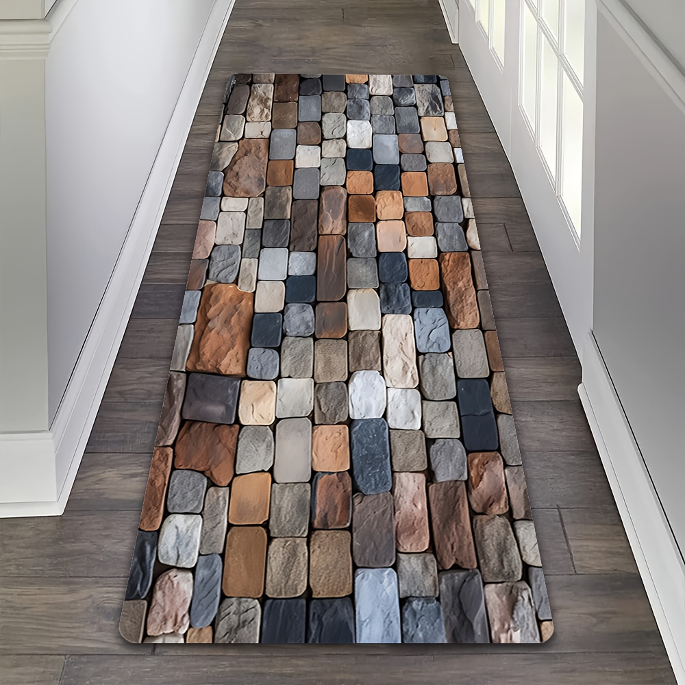 Mixed Color Cobblestone Hallwa - Commercial Kitchen Tile Flooring 评论和价格