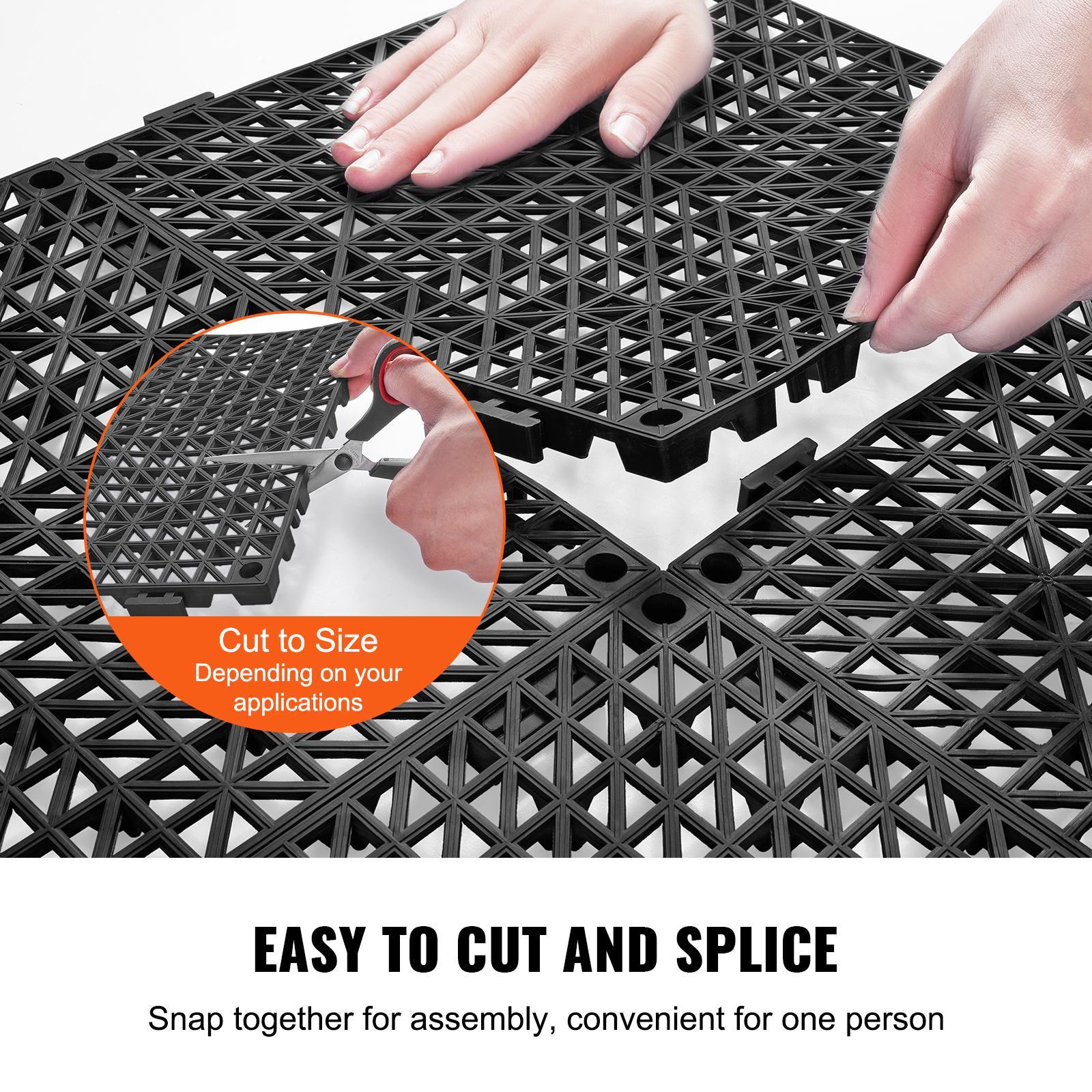 50PCS 12x12 Inch Soft PVC Inte - Commercial Kitchen Tile Flooring 评论和价格